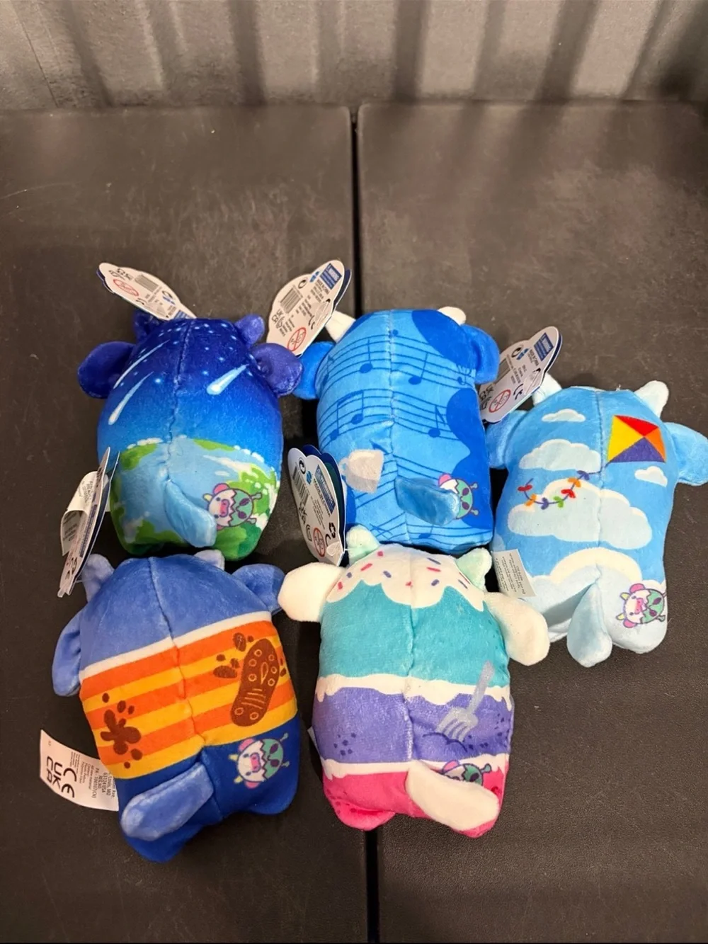 Cows Vs Aliens Mini Cow Plush Bundle of 5 New with Tags